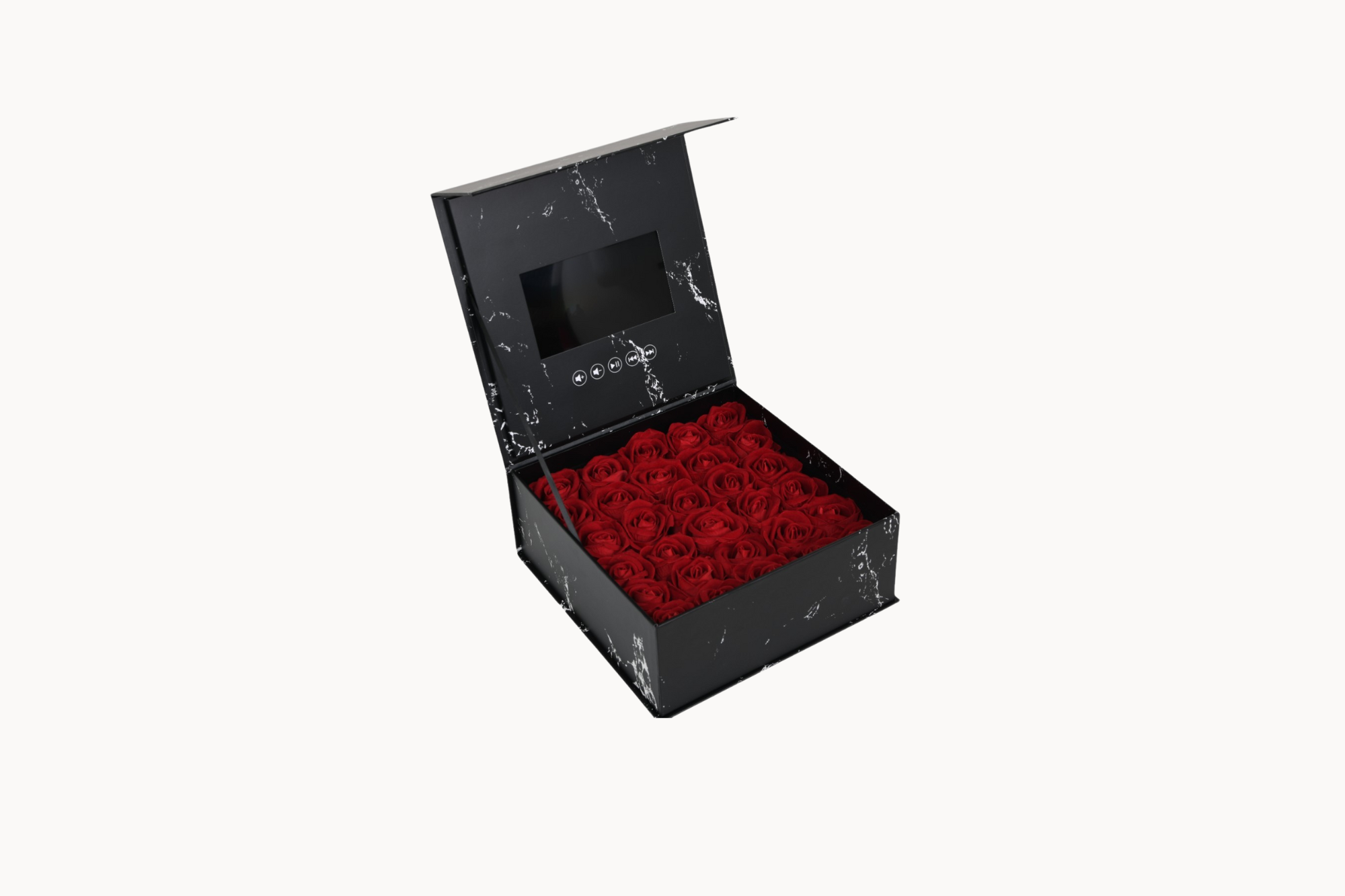 Customized Video Gift Box with Artificial Roses