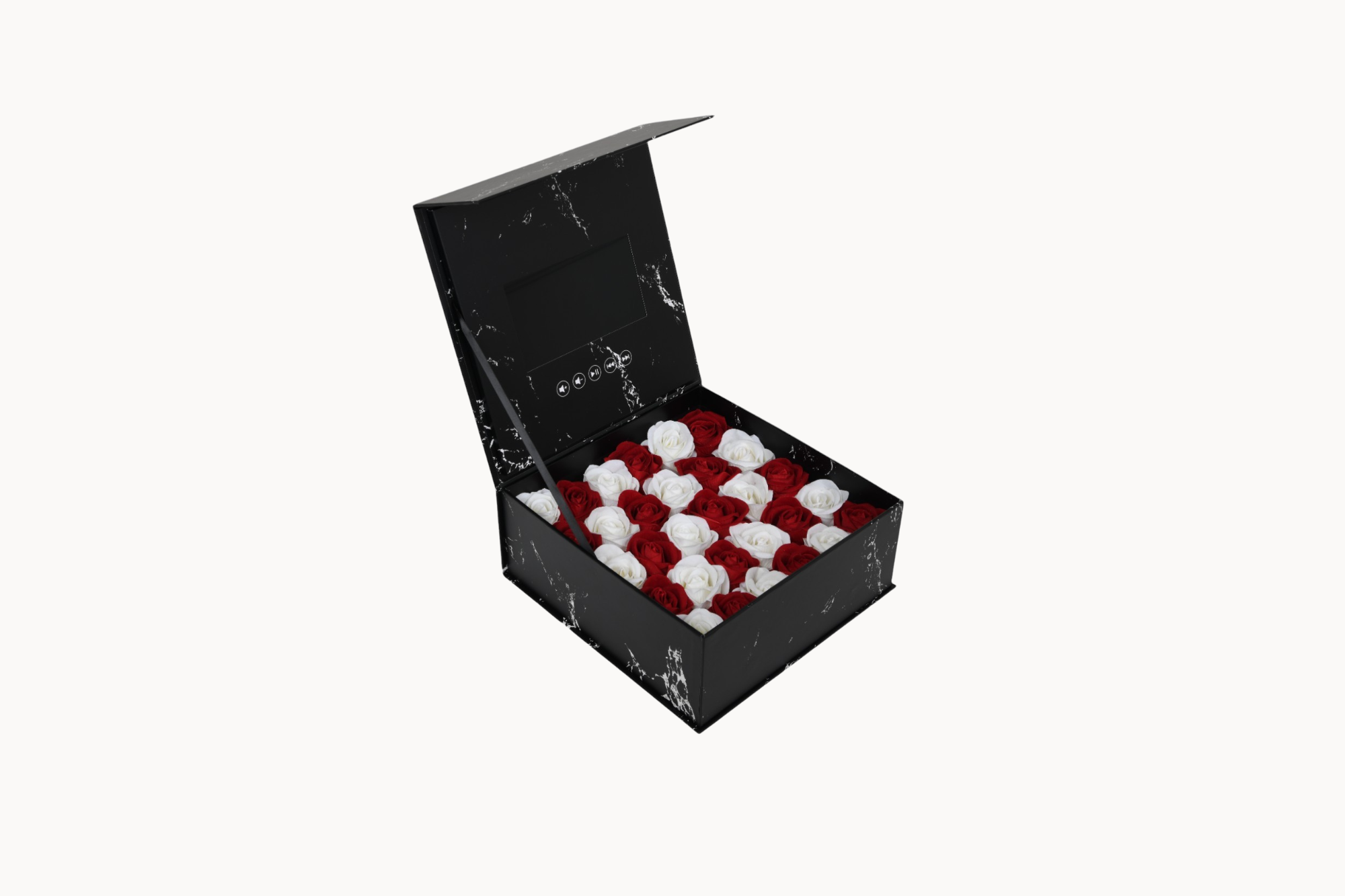 Customized Video Gift Box with Artificial Roses