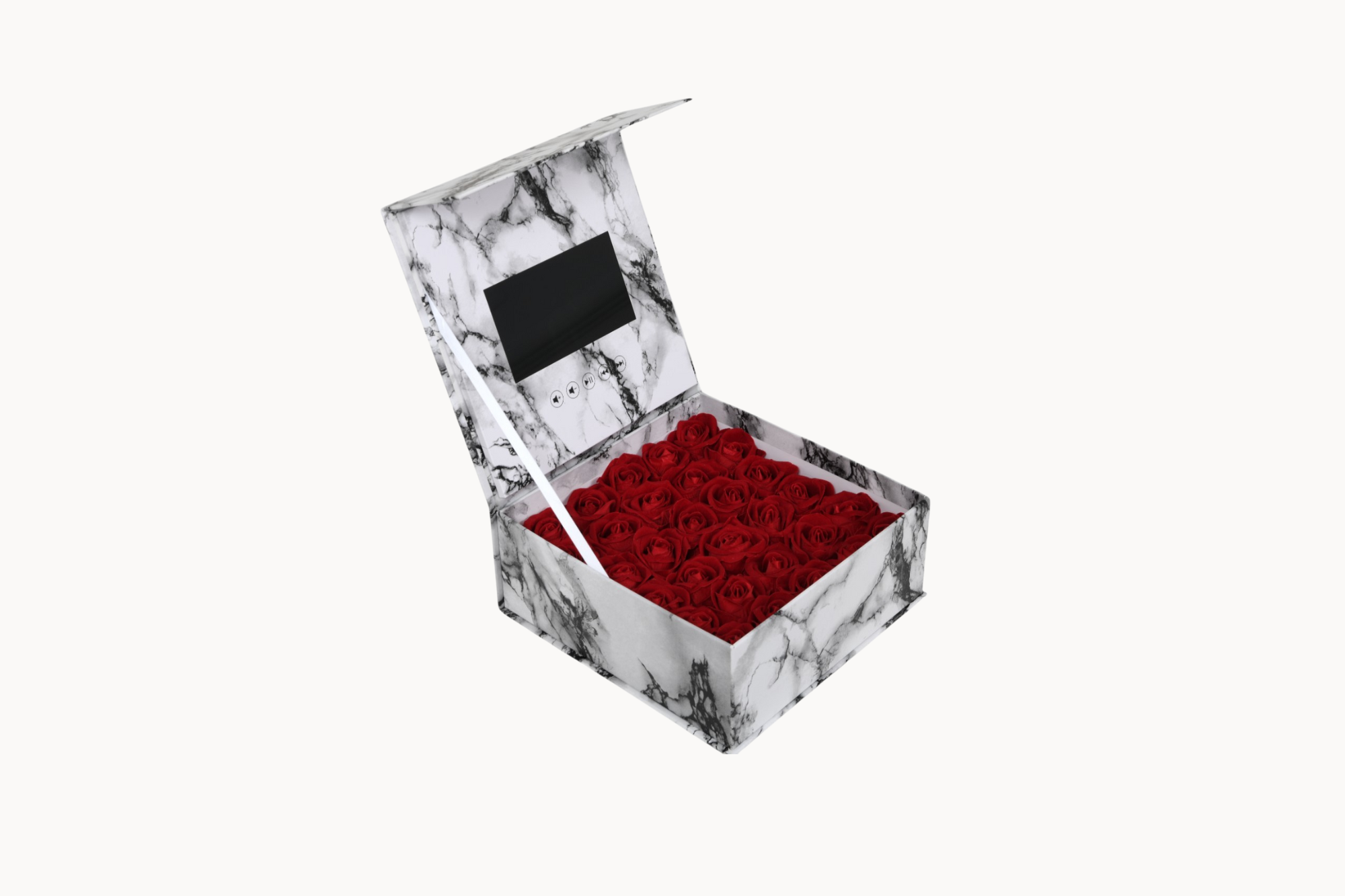 Customized Video Gift Box with Artificial Roses