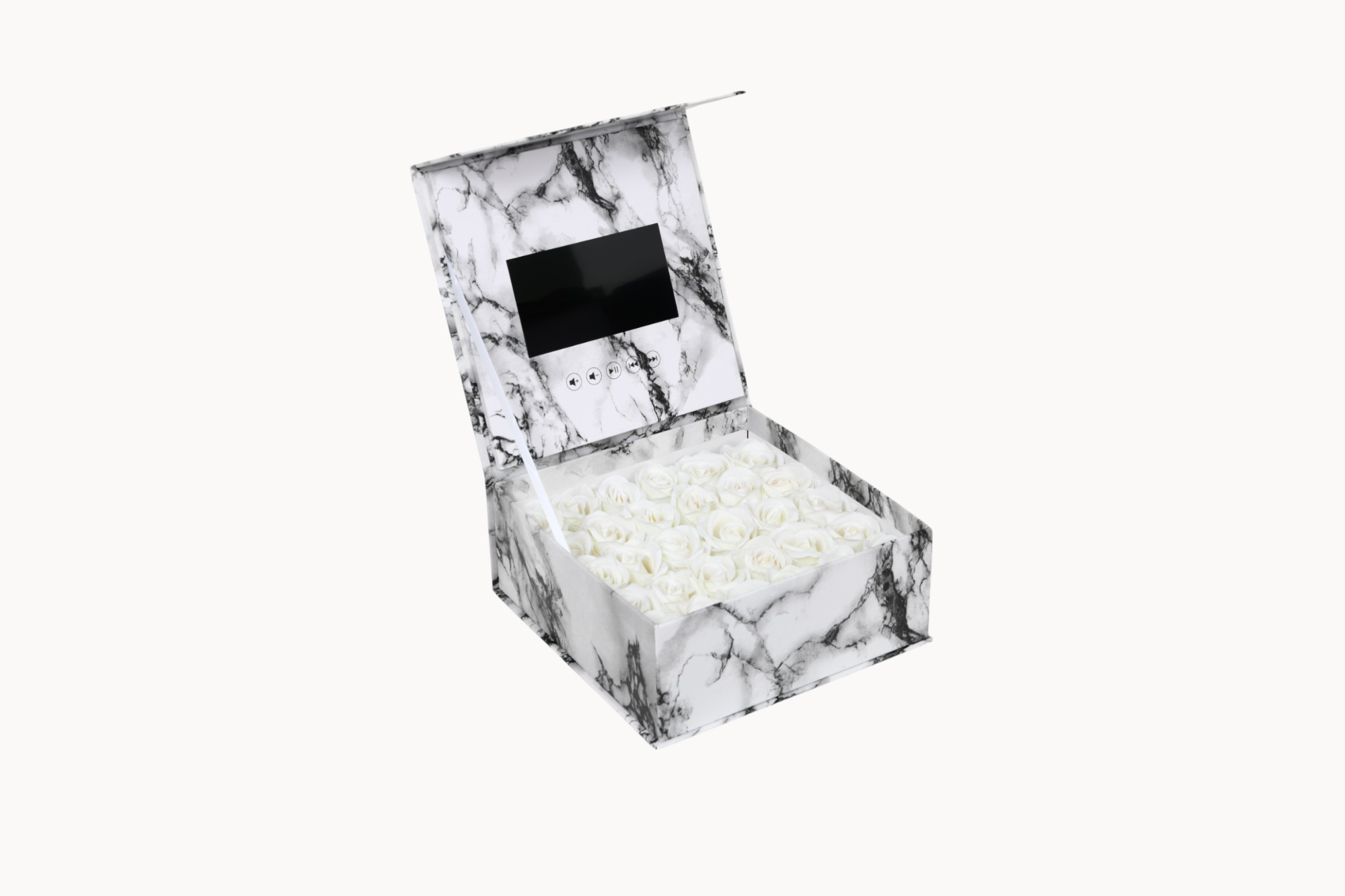 Customized Video Gift Box with Artificial Roses