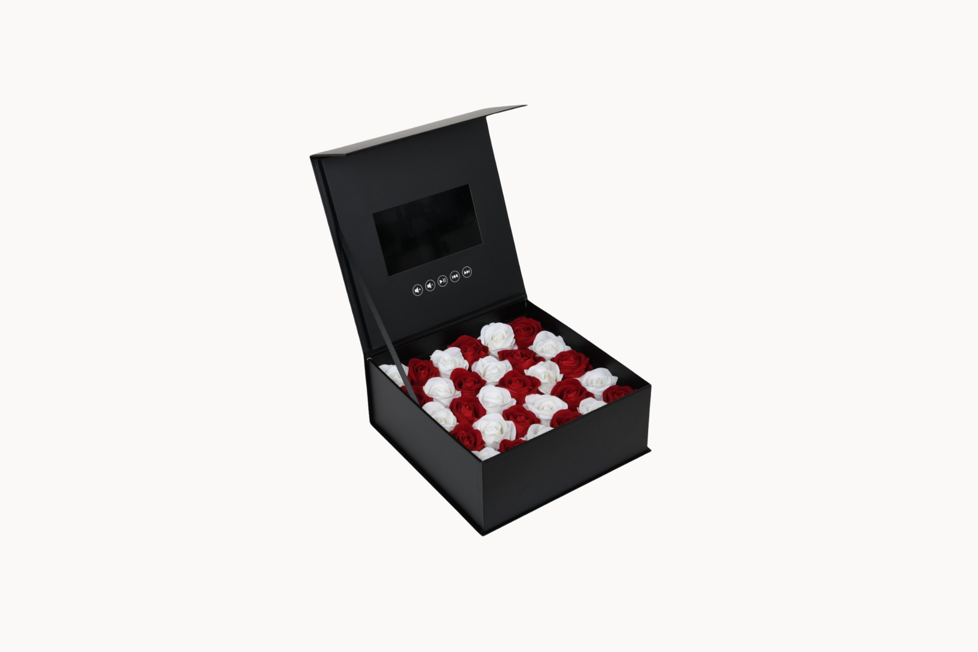 Customized Video Gift Box with Artificial Roses