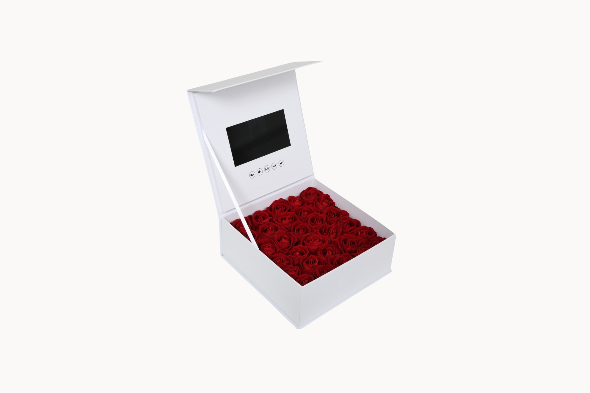 Customized Video Gift Box with Artificial Roses