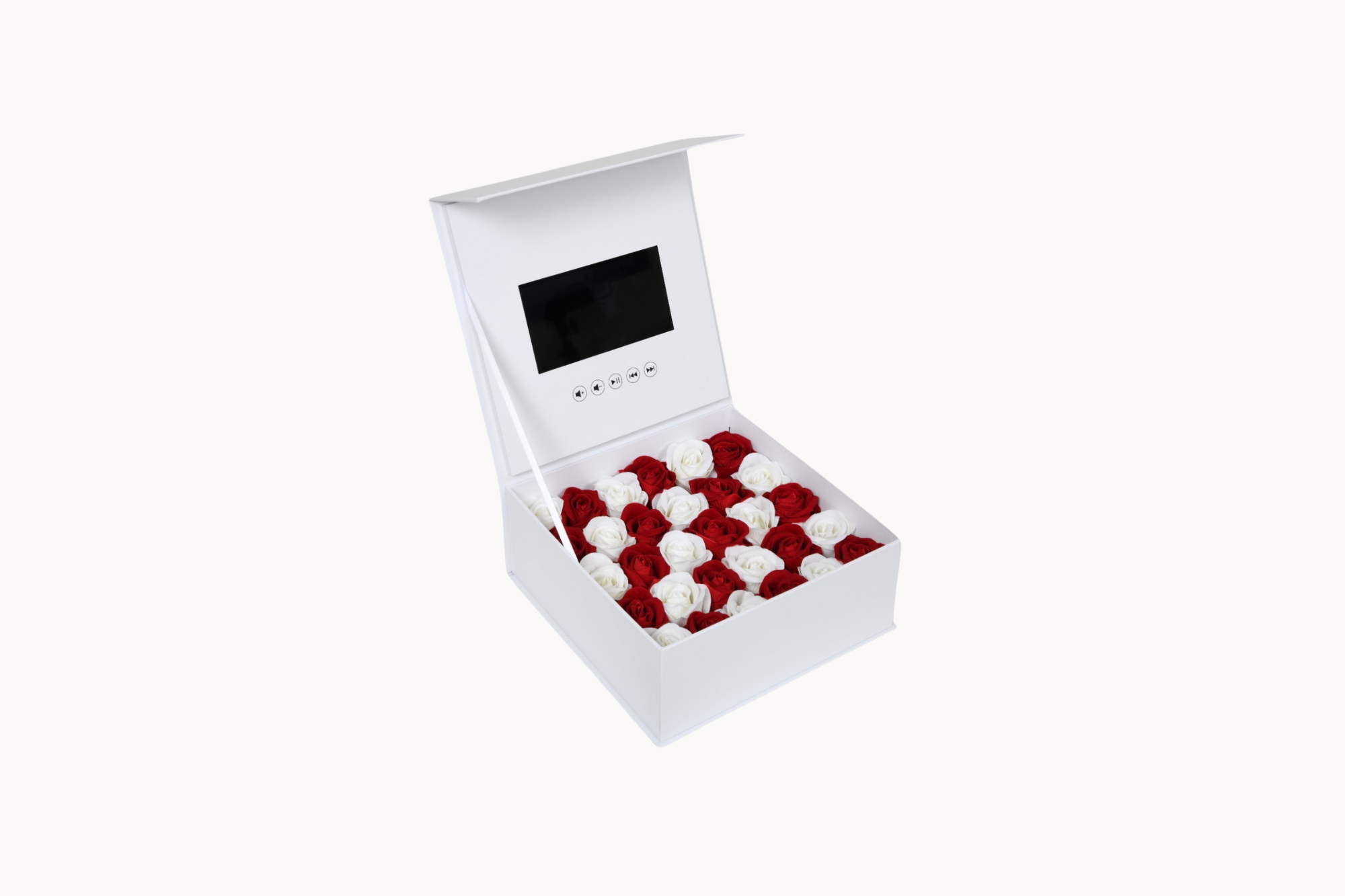 Customized Video Gift Box with Artificial Roses
