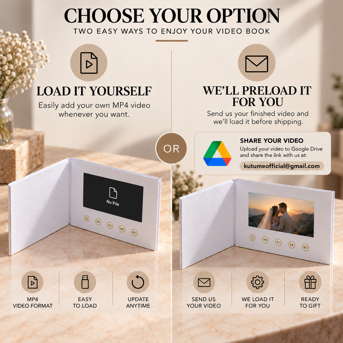 The Video Book – 7″ HD Personalized Keepsake