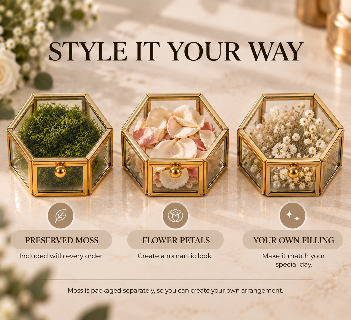 Personalized Glass Ring Box