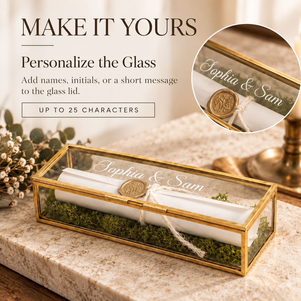 The Glass Letter Box – Personalized Love Letter Keepsake
