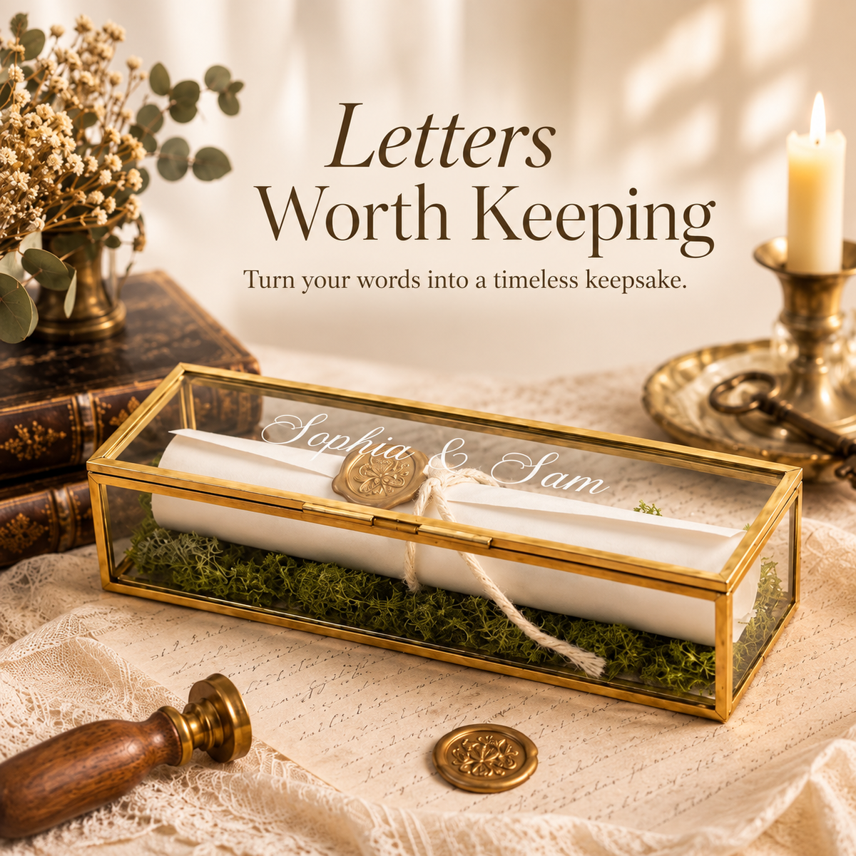The Glass Letter Box – Personalized Love Letter Keepsake