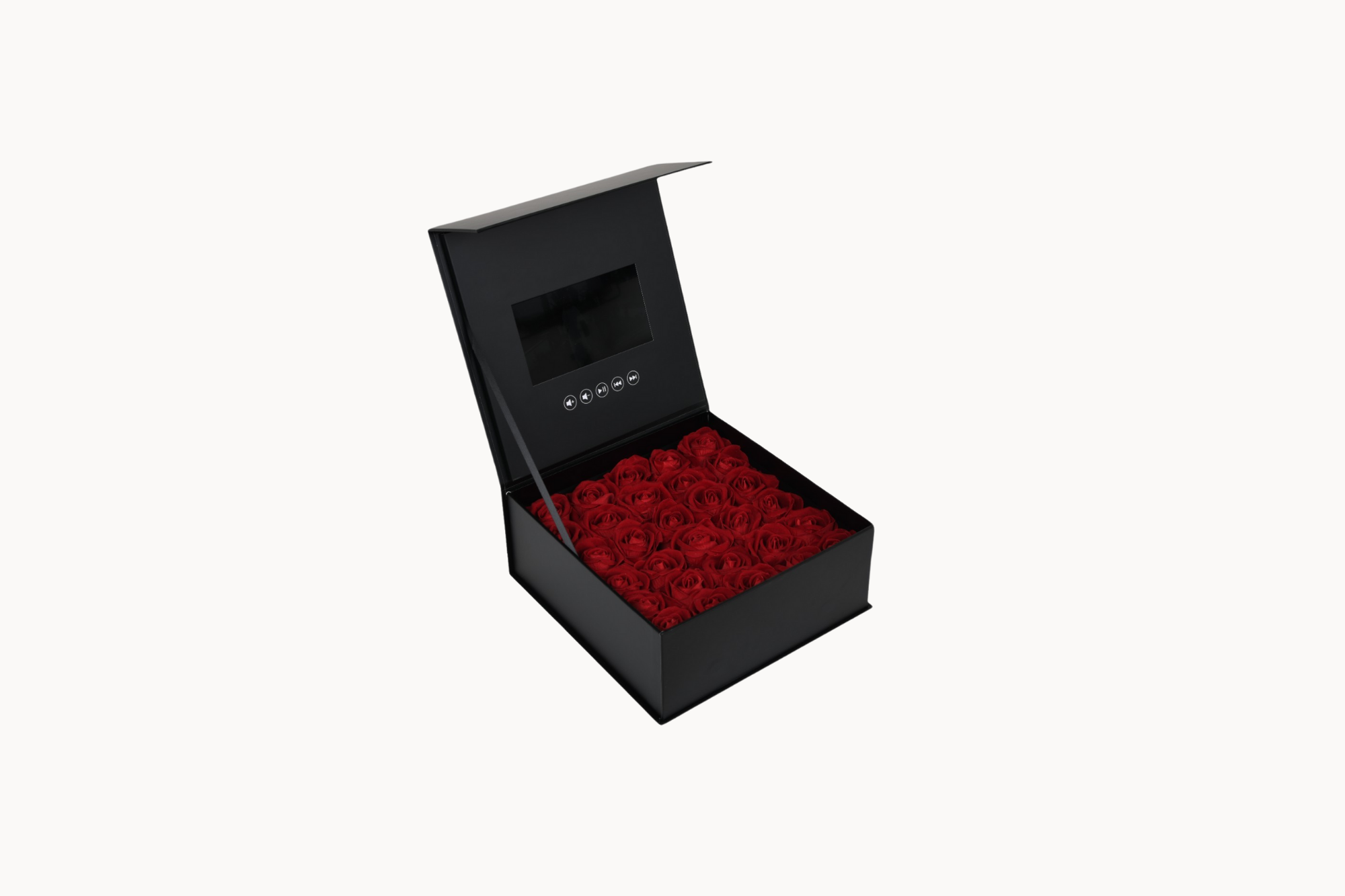 Customized Video Gift Box with Artificial Roses