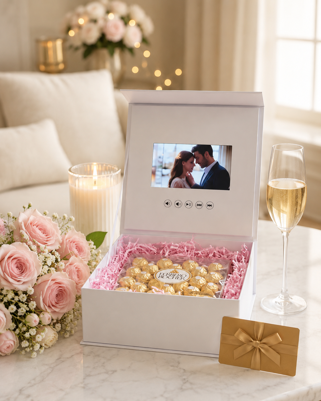 Customized Video Gift Box with Ferrero Rocher