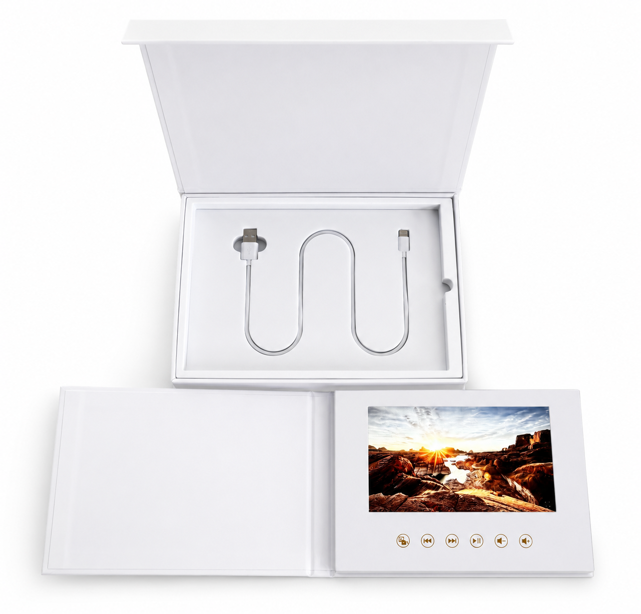 The Video Book - The Cinematic Wedding Folio – Luxury Video Book & Modern Invitation