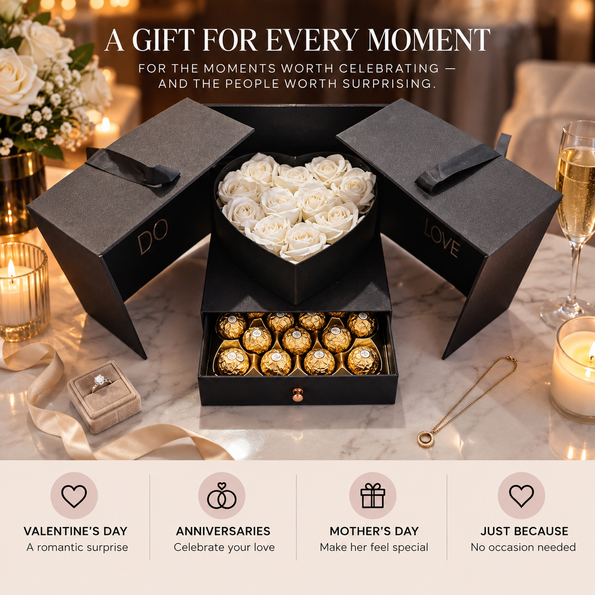 The Amour Box – Heart-Shaped Gift Box