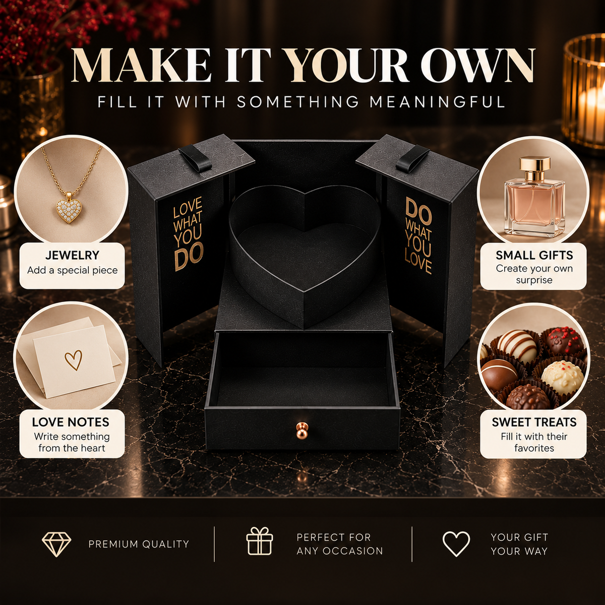 The Amour Box – Heart-Shaped Gift Box