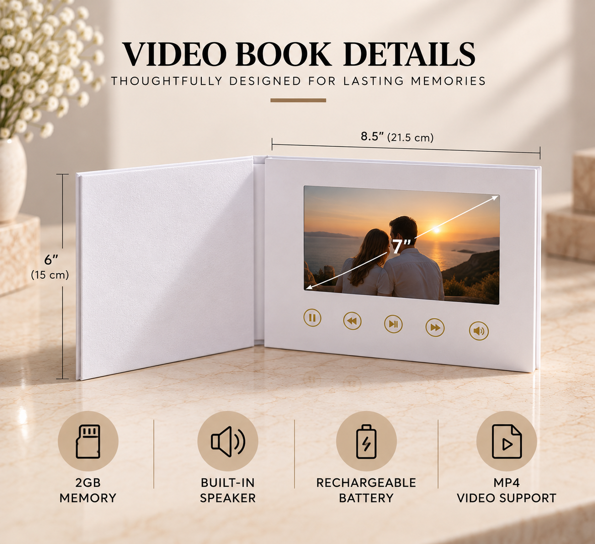 The Video Book – 7″ HD Personalized Keepsake