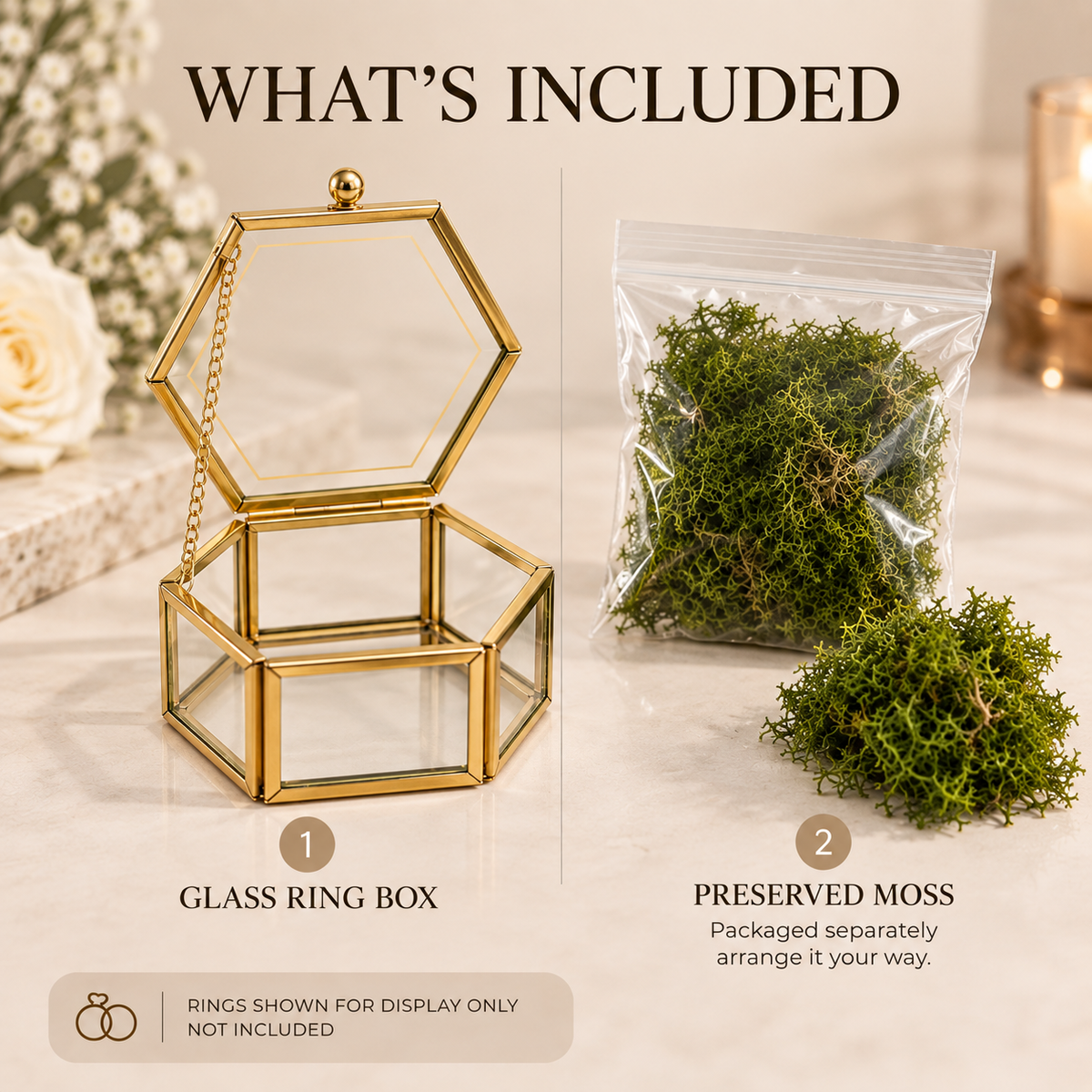Personalized Glass Ring Box